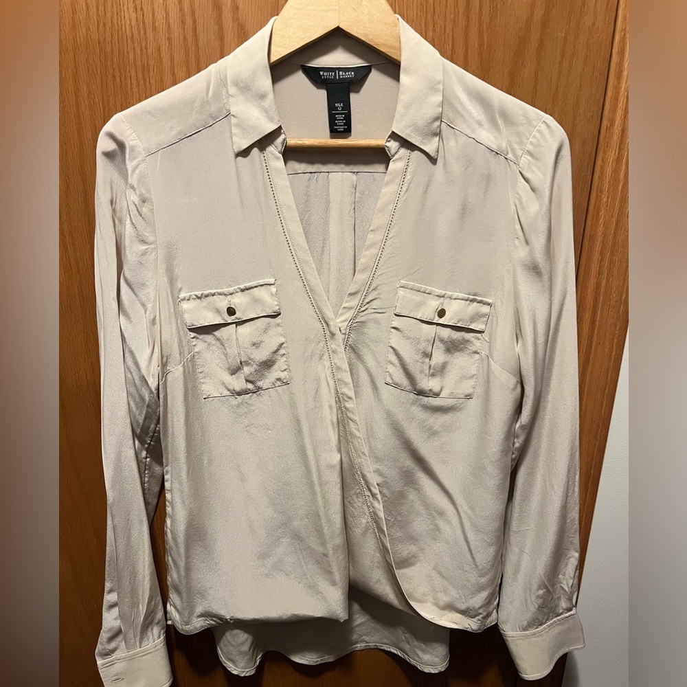 100% Silk! White House/Black Market size 12